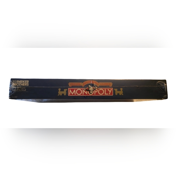 Vintage Sealed Monopoly Deluxe Anniversary Edition. W/ anniversary gold train. - Picture 8 of 12